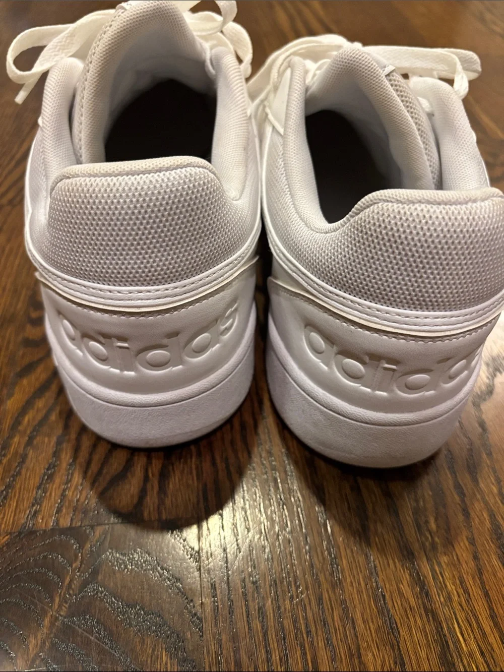 adidas Men’s All-White Low-Top Sneakers